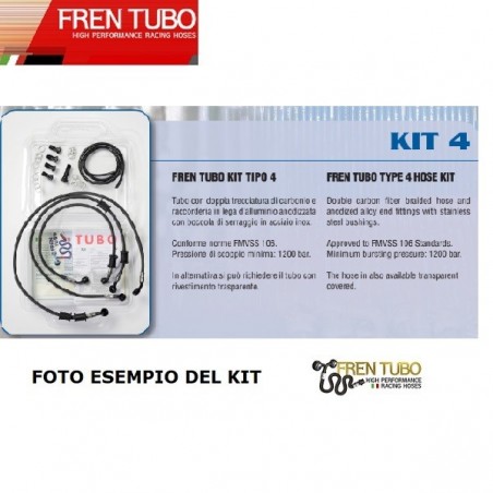 Tubi FREN TUBO BMW R 1150 GS 2002/2003 ABS EVO ATTACCHI PINZE A 90° TIPO 4